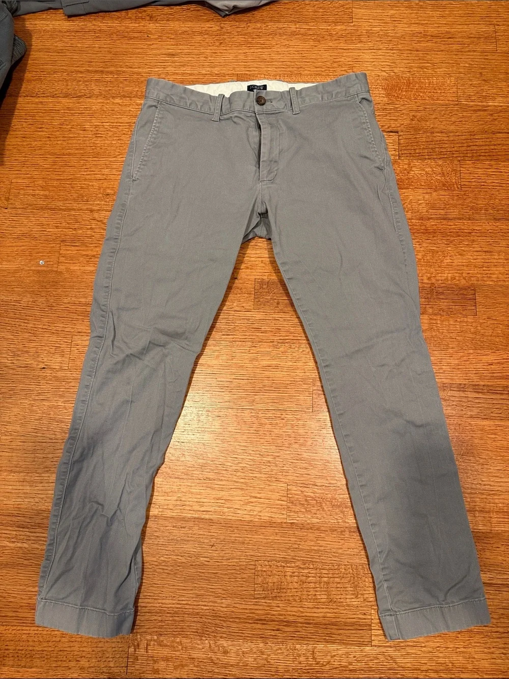 J. Crew Men's Slim Chinos in Slate Gray